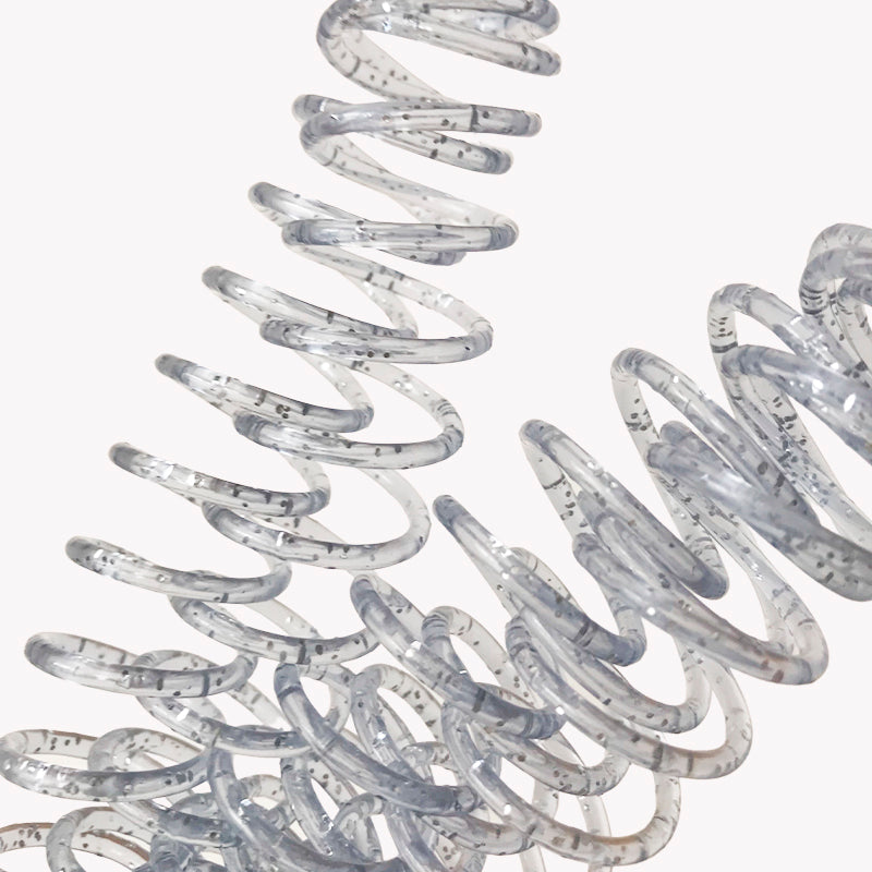 Espiral Glitter Transparente 20mm o 3/4"